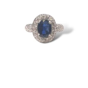Anello zaffiro e brillanti