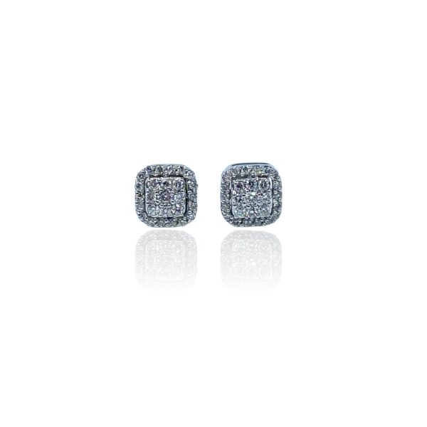 Orecchini quadrati con diamanti