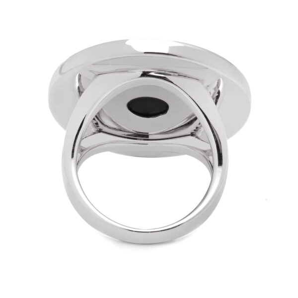Anello Bulgari-Bulgari oro bianco e onice nero - immagine 2