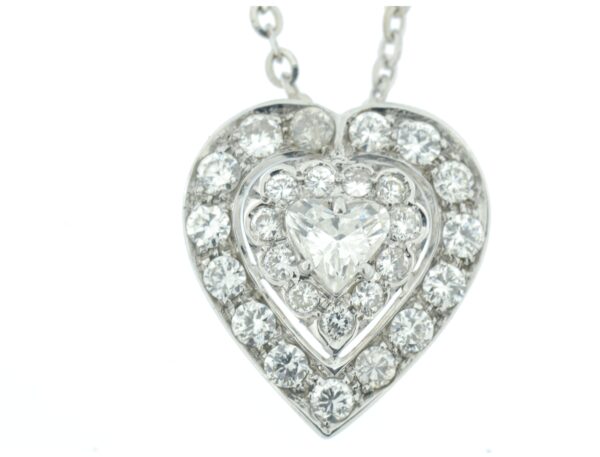 Collana a cuore con diamanti 2,63ct - immagine 2