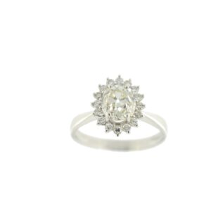 Anello a fiore da 1,77ct