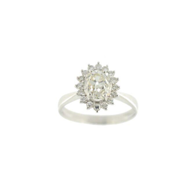 Anello a fiore da 1,77ct