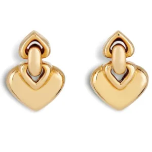 Orecchini Bulgari double heart oro giallo