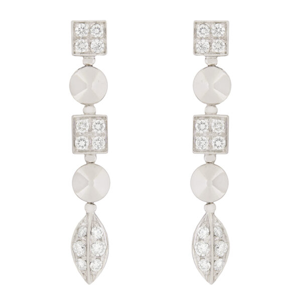 Orecchini bulgari Lucèa oro bianco e diamanti