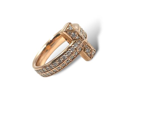 Anello oro rosa e diamanti - immagine 2
