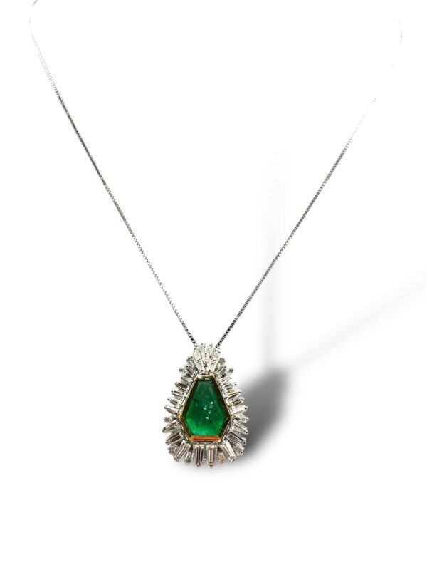 Collana Smeraldo 2,08 ct e diamanti 2,27 ct
