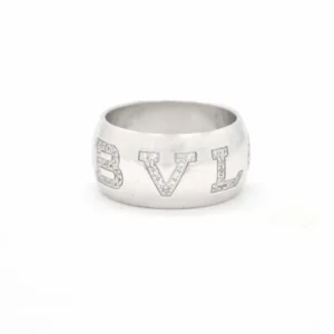 Anello Bulgari monologo con diamanti