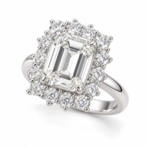 Anello a fiore con 5,34 ct