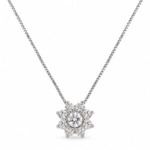Collana a fiore diamanti 1,08 ct