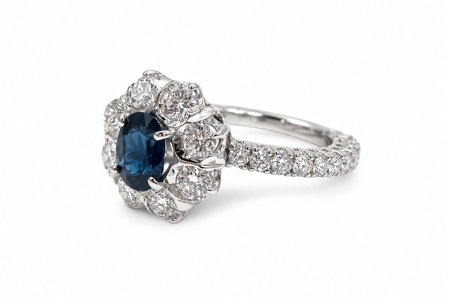 Anello Damiani zaffiro e diamanti - immagine 3