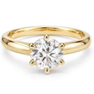 Anello solitario oro giallo 1,51ct